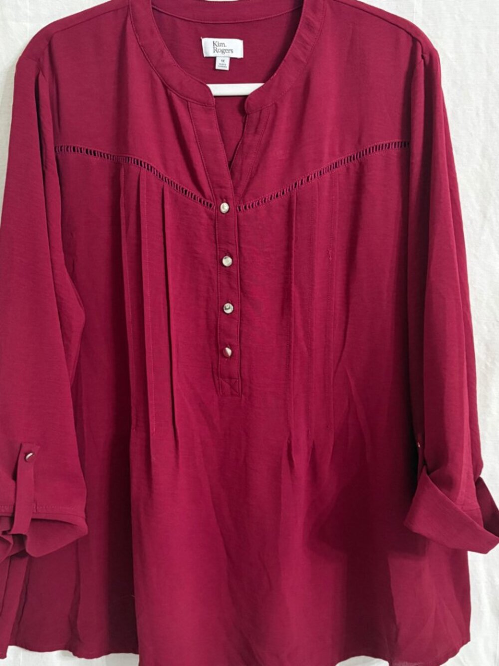 Pleated Front Blouse